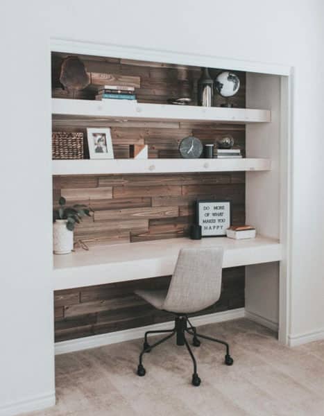 6 ideas para hacer un armario con escritorio integrado - Armarios